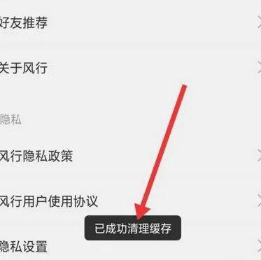 《风行视频》怎么清理缓存