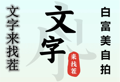 《文字来找茬》白富美自拍通关攻略