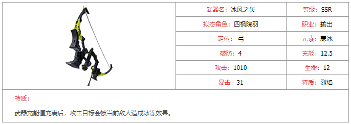 《幻塔》冰风之矢武器怎么样
