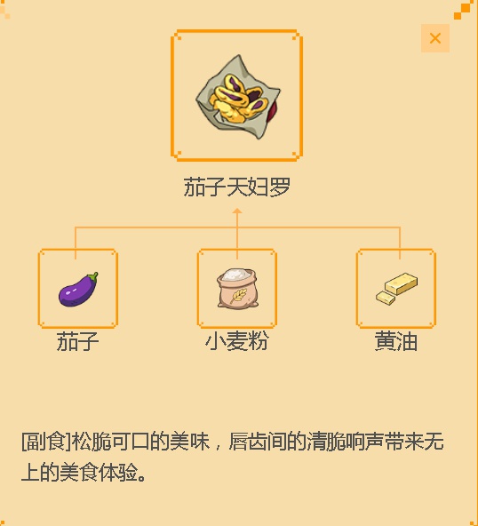 《小森生活》茄子天妇罗食谱配方