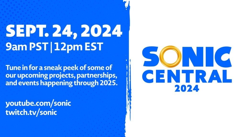 世嘉宣布“Sonic Central 2024”直播活动：聚焦索尼克新作与合作